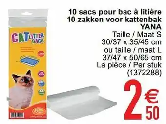 Cora 10 sacs pour bac à litière 10 zakken voor kattenbak yana aanbieding