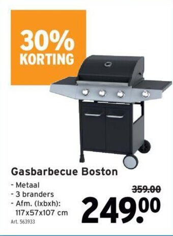 GAMMA Gasbarbecue Boston aanbieding