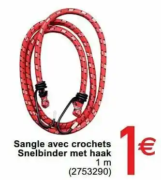 Sangle avec crochets snelbinder met haak