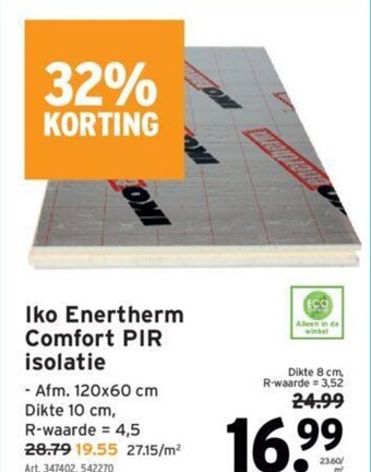 GAMMA Iko Enertherm Comfort PIR Isolatie aanbieding