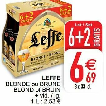 Cora Leffe blonde ou brune blond of bruin aanbieding