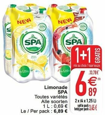 Cora Limonade spa aanbieding