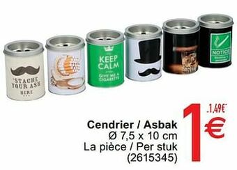 Cendrier - asbak