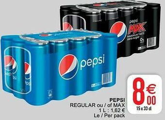 Cora Pepsi regular ou - of max aanbieding
