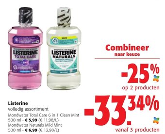 Colruyt Listerine aanbieding
