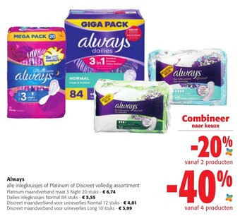 Colruyt Always aanbieding