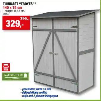 Hubo Garden Plus Tuinkast Troyes 140 x 75 cm aanbieding