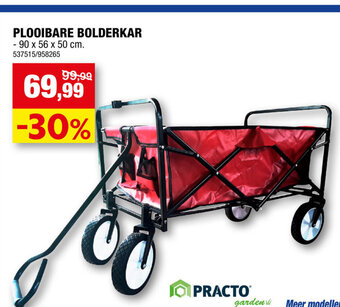 Hubo Plooibare Boldekar 90 x 56 x 50 cm aanbieding