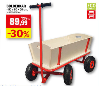 Hubo Bolderkar 90 x 60 x 56cm aanbieding