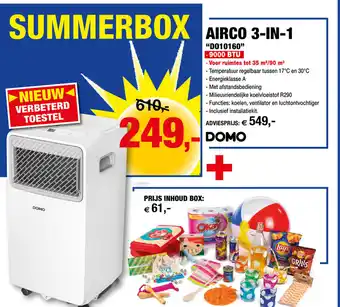 Hubo Domo Airco 3-in-1 aanbieding
