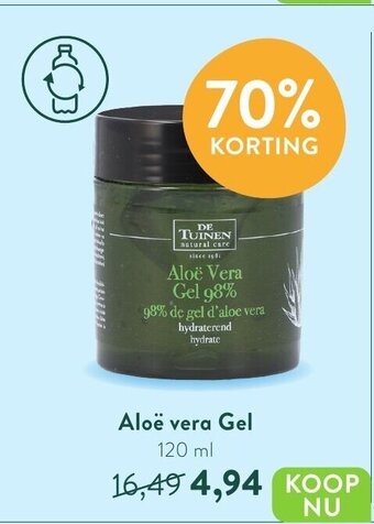 Holland & Barrett De Tuinen Aloe Vera Gel 120 ml aanbieding