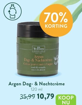 Holland & Barrett De Tuinen Argan Dag- & Nachtcreme 120 ml aanbieding