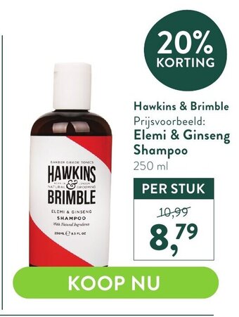 Hawkins & Brimble Elemi & Ginseng Shampoo 250 ml