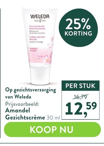 Holland & Barrett Weleda Amandel Gezichtscreme 30 ml aanbieding