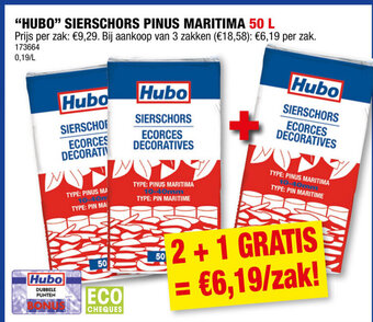 Hubo Hubo Sierschors Pinus Maritima 50L aanbieding