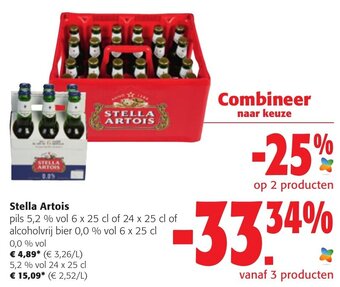 Colruyt Stella Artois aanbieding