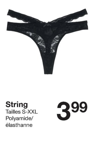 Zeeman String S-XXL aanbieding