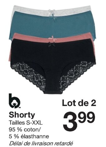 Zeeman Shorty S-XXL aanbieding