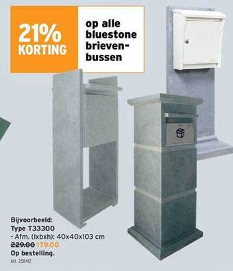 GAMMA Bluestone Brievenbussen aanbieding