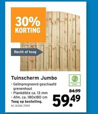 GAMMA Tuinscherm Jumbo aanbieding