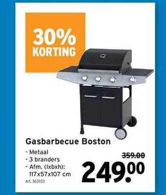 GAMMA Gasbarbecue Boston aanbieding