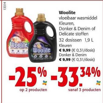 Colruyt Woolite Vloeibaar Wasmiddel aanbieding