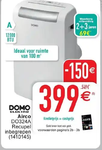 Cora DOMO Elektro Airco DO324A 1410145 aanbieding
