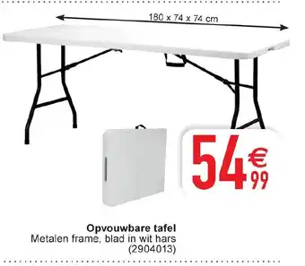 Cora Opvouwbare tafel, 180 x 74 x 74 cm 2904013 aanbieding