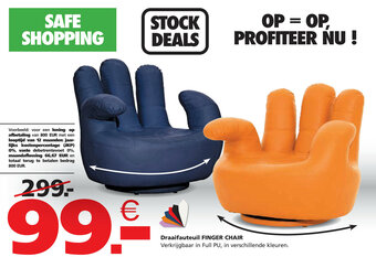 Draaifauteuil Finger Chair