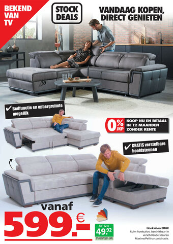Seats and Sofas Hoeksalon Edge aanbieding