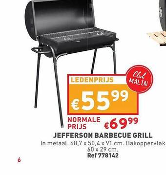 Trafic Jefferson Barbecue Grill aanbieding