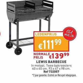Trafic Lewis Barbecue aanbieding