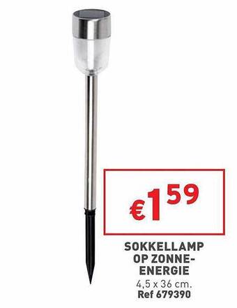 Trafic Sokkellamp Op Zonne-energie aanbieding