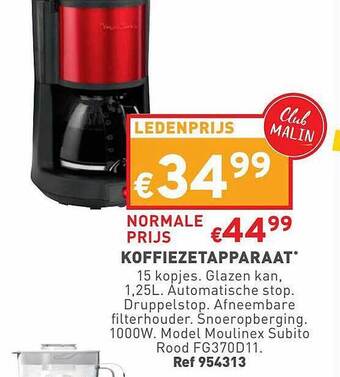 Trafic Koffiezetapparaat aanbieding