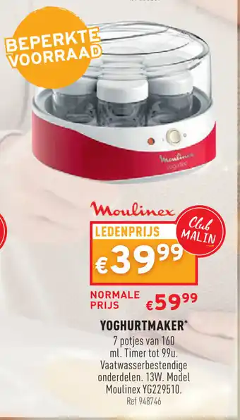 Trafic Moulinex Yoghurtmaker aanbieding