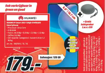 MediaMarkt Huawei Smart 2021 128gb 51096ABV Smartphone aanbieding