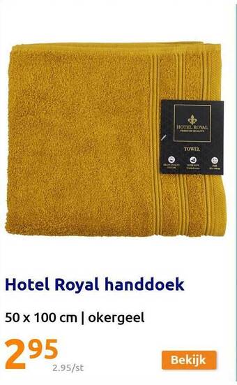 Action Hotel Royal Handdoek aanbieding