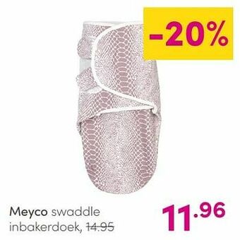 Baby & Tiener Meyco swaddle inbakerdoek aanbieding