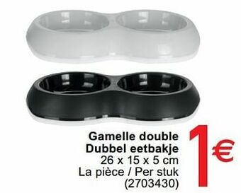 Cora Gamelle double dubbel eetbakje aanbieding