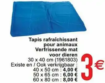 Cora Tapis rafraîchissant pour animaux verfrissende mat voor dieren aanbieding