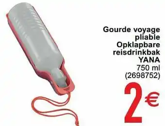 Cora Gourde voyage pliable opklapbare reisdrinkbak yana aanbieding