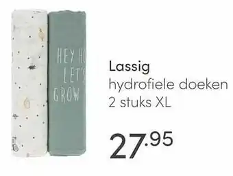 Baby & Tiener Lassig hydrofiele doeken aanbieding