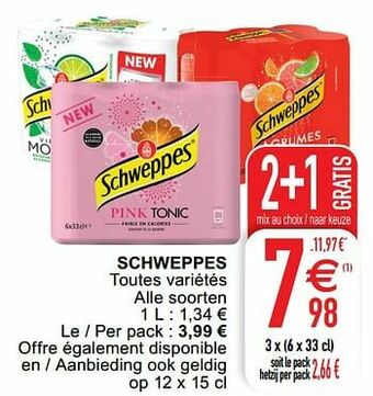 Cora Schweppes aanbieding