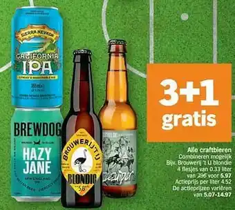 Albert Heijn Brouwerij `t ij blondie aanbieding