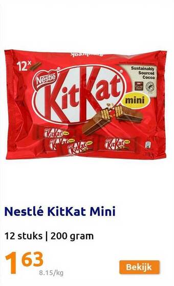 Action Nestlé Kitkat Mini aanbieding