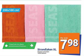 Action Strandlaken Xl aanbieding