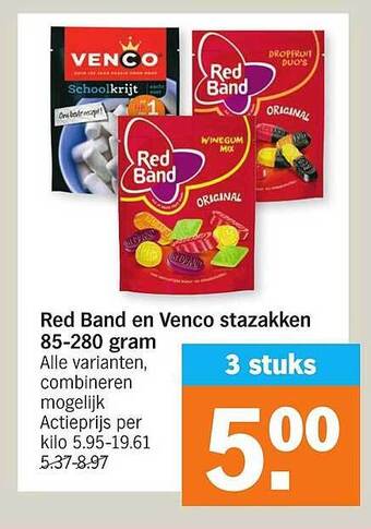 Red Band En Venco Stazakken 85-280 Gram