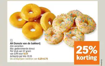 Albert Heijn Ah Donuts Van De Bakkerij aanbieding