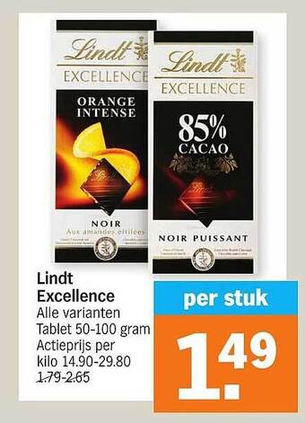 Albert Heijn Lindt Excellence aanbieding