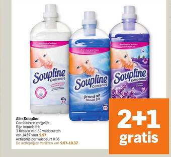 Albert Heijn Alle Soupline 2+1 Gratis aanbieding